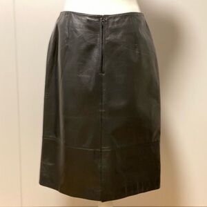 Susan Bristol black 100% leather skirt, size 10
